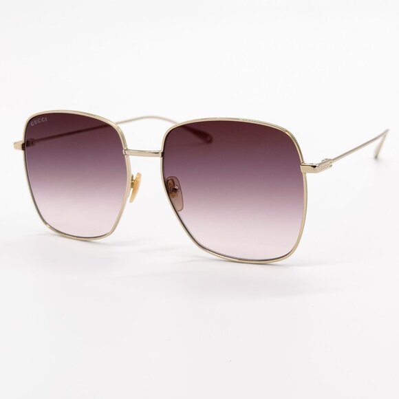 NEW GUCCI SUNGLASSES GG1031S 010 GOLD/BROWN WOMEN EYEWEAR GUCCI PLUS EARRINGS main image 13